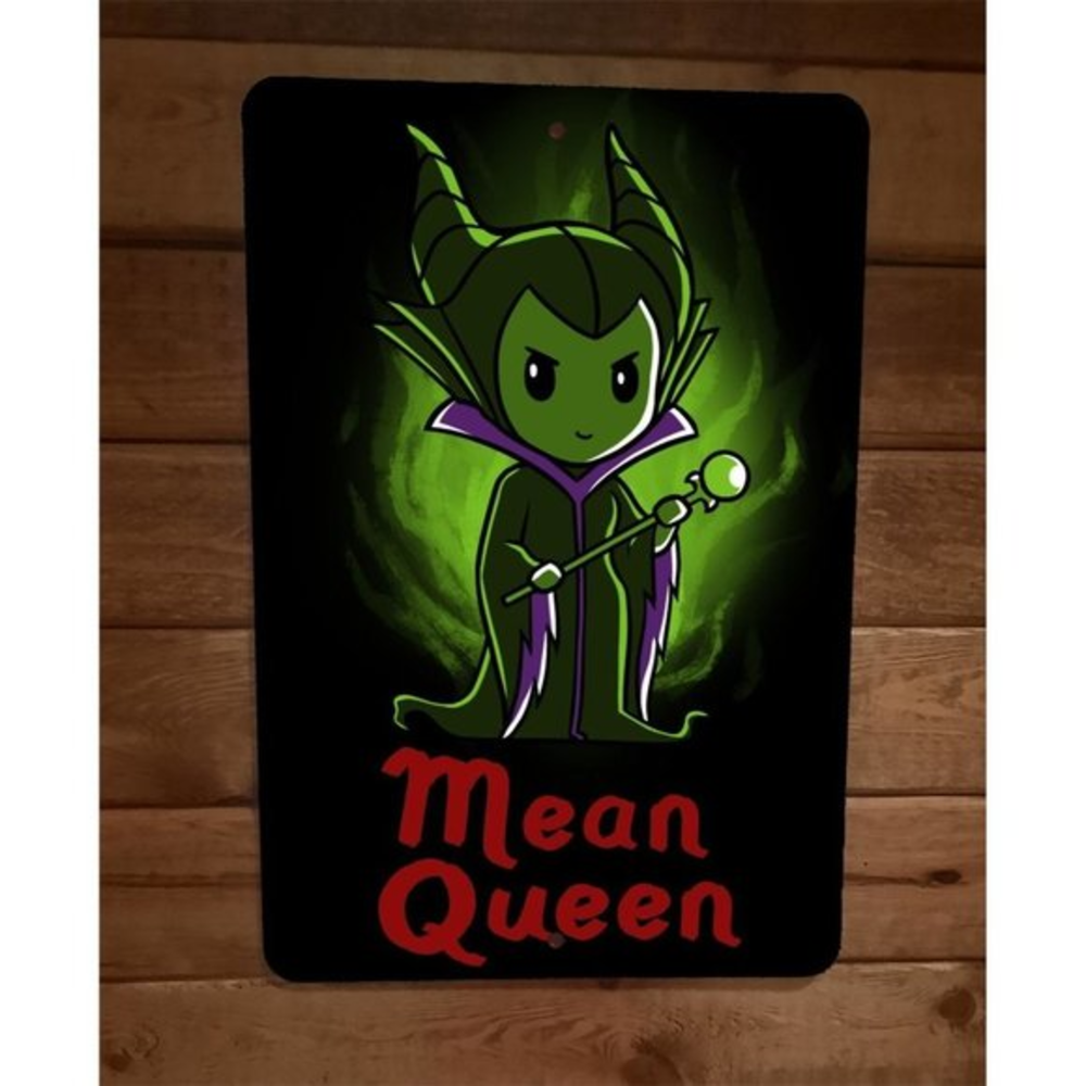 Mean Queen Maleficent Evil Sleeping Beauty 8x12‎ Metal Wall Sign Poster